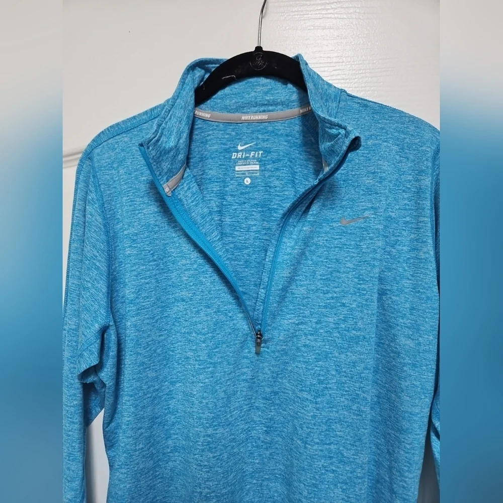 Nike Running Dri-Fit Blue Quarter-Zip.